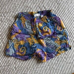 Reebok Multicolor Graphic Athletic Shorts